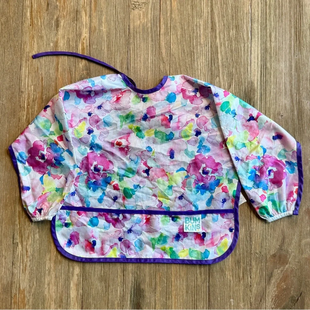 Bumkins Set of 4 Rainbow and Chevron Bib Collection